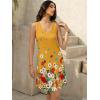 imageWomens Summer Dress 2025 Sleeveless Floral Boho Sundress Swimsuit Coverup Casual Loose Beach Vacation Tank DressesFloral Yellow 6