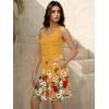 imageWomens Summer Dress 2025 Sleeveless Floral Boho Sundress Swimsuit Coverup Casual Loose Beach Vacation Tank DressesFloral Yellow 6