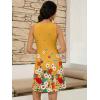 imageWomens Summer Dress 2025 Sleeveless Floral Boho Sundress Swimsuit Coverup Casual Loose Beach Vacation Tank DressesFloral Yellow 6