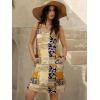imageWomens Summer Dress 2025 Sleeveless Floral Boho Sundress Swimsuit Coverup Casual Loose Beach Vacation Tank DressesMulticolor 12