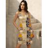 imageWomens Summer Dress 2025 Sleeveless Floral Boho Sundress Swimsuit Coverup Casual Loose Beach Vacation Tank DressesMulticolor 12