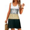 imageWomens Summer Dress 2025 Sleeveless Floral Boho Sundress Swimsuit Coverup Casual Loose Beach Vacation Tank DressesMulticolor 20