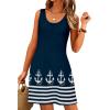 imageWomens Summer Dress 2025 Sleeveless Floral Boho Sundress Swimsuit Coverup Casual Loose Beach Vacation Tank DressesMulticolor 21