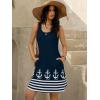 imageWomens Summer Dress 2025 Sleeveless Floral Boho Sundress Swimsuit Coverup Casual Loose Beach Vacation Tank DressesMulticolor 21