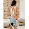 imageWomens Summer Dress 2025 Sleeveless Floral Boho Sundress Swimsuit Coverup Casual Loose Beach Vacation Tank DressesMulticolor 24