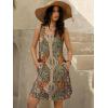 imageWomens Summer Dress 2025 Sleeveless Floral Boho Sundress Swimsuit Coverup Casual Loose Beach Vacation Tank DressesMulticolor Print 4