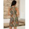 imageWomens Summer Dress 2025 Sleeveless Floral Boho Sundress Swimsuit Coverup Casual Loose Beach Vacation Tank DressesMulticolor Print 4
