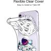 imagefor iPhone 11 Pro Max Case with Screen Protector  Stylish Elegant Floral Design on Soft Clear TPU  Slim Fit Protective Phone Cover for Women and Girls  Purple LavenderAstronaut and Moom