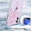 imagefor iPhone 11 Pro Max Case with Screen Protector  Stylish Elegant Floral Design on Soft Clear TPU  Slim Fit Protective Phone Cover for Women and Girls  Purple LavenderCherry Blossom