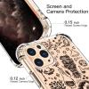 imagefor iPhone 11 Pro Max Case with Screen Protector  Stylish Elegant Floral Design on Soft Clear TPU  Slim Fit Protective Phone Cover for Women and Girls  Purple LavenderMagic Items