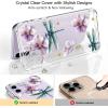 imagefor iPhone 11 Pro Max Case with Screen Protector  Stylish Elegant Floral Design on Soft Clear TPU  Slim Fit Protective Phone Cover for Women and Girls  Purple LavenderDragonfly