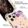 imagefor iPhone 11 Pro Max Case with Screen Protector  Stylish Elegant Floral Design on Soft Clear TPU  Slim Fit Protective Phone Cover for Women and Girls  Purple LavenderPurple Blossoms