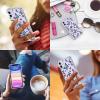 imagefor iPhone 11 Pro Max Case with Screen Protector  Stylish Elegant Floral Design on Soft Clear TPU  Slim Fit Protective Phone Cover for Women and Girls  Purple LavenderButterflies