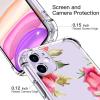 imagefor iPhone 11 Pro Max Case with Screen Protector  Stylish Elegant Floral Design on Soft Clear TPU  Slim Fit Protective Phone Cover for Women and Girls  Purple LavenderBlossom Florals