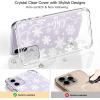imagefor iPhone 11 Pro Max Case with Screen Protector  Stylish Elegant Floral Design on Soft Clear TPU  Slim Fit Protective Phone Cover for Women and Girls  Purple LavenderTiny White