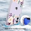 imagefor iPhone 11 Pro Max Case with Screen Protector  Stylish Elegant Floral Design on Soft Clear TPU  Slim Fit Protective Phone Cover for Women and Girls  Purple LavenderWhite Purple