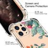 imagefor iPhone 11 Pro Max Case with Screen Protector  Stylish Elegant Floral Design on Soft Clear TPU  Slim Fit Protective Phone Cover for Women and Girls  Purple LavenderCactus in Flower