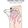 imagefor iPhone 11 Pro Max Case with Screen Protector  Stylish Elegant Floral Design on Soft Clear TPU  Slim Fit Protective Phone Cover for Women and Girls  Purple LavenderCherry Blossom
