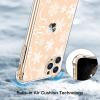 imagefor iPhone 11 Pro Max Case with Screen Protector  Stylish Elegant Floral Design on Soft Clear TPU  Slim Fit Protective Phone Cover for Women and Girls  Purple LavenderTiny White