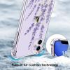 imagefor iPhone 11 Pro Max Case with Screen Protector  Stylish Elegant Floral Design on Soft Clear TPU  Slim Fit Protective Phone Cover for Women and Girls  Purple LavenderCactus in Flower