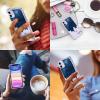imagefor iPhone 11 Pro Max Case with Screen Protector  Stylish Elegant Floral Design on Soft Clear TPU  Slim Fit Protective Phone Cover for Women and Girls  Purple LavenderBlue Painting