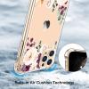 imagefor iPhone 11 Pro Max Case with Screen Protector  Stylish Elegant Floral Design on Soft Clear TPU  Slim Fit Protective Phone Cover for Women and Girls  Purple LavenderWhite Purple