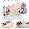 imagefor iPhone 11 Pro Max Case with Screen Protector  Stylish Elegant Floral Design on Soft Clear TPU  Slim Fit Protective Phone Cover for Women and Girls  Purple LavenderPurple Blossoms