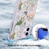 imagefor iPhone 11 Pro Max Case with Screen Protector  Stylish Elegant Floral Design on Soft Clear TPU  Slim Fit Protective Phone Cover for Women and Girls  Purple LavenderDinosaurs