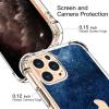 imagefor iPhone 11 Pro Max Case with Screen Protector  Stylish Elegant Floral Design on Soft Clear TPU  Slim Fit Protective Phone Cover for Women and Girls  Purple LavenderBlue Painting