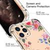 imagefor iPhone 11 Pro Max Case with Screen Protector  Stylish Elegant Floral Design on Soft Clear TPU  Slim Fit Protective Phone Cover for Women and Girls  Purple LavenderBeautiful Flowers