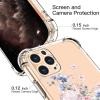 imagefor iPhone 11 Pro Max Case with Screen Protector  Stylish Elegant Floral Design on Soft Clear TPU  Slim Fit Protective Phone Cover for Women and Girls  Purple LavenderBlooming Flowers