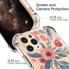 imagefor iPhone 11 Pro Max Case with Screen Protector  Stylish Elegant Floral Design on Soft Clear TPU  Slim Fit Protective Phone Cover for Women and Girls  Purple LavenderBlooms Floral Flower