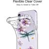 imagefor iPhone 11 Pro Max Case with Screen Protector  Stylish Elegant Floral Design on Soft Clear TPU  Slim Fit Protective Phone Cover for Women and Girls  Purple LavenderDragonfly