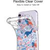 imagefor iPhone 11 Pro Max Case with Screen Protector  Stylish Elegant Floral Design on Soft Clear TPU  Slim Fit Protective Phone Cover for Women and Girls  Purple LavenderColorful Dinosaurs