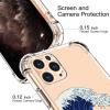imagefor iPhone 11 Pro Max Case with Screen Protector  Stylish Elegant Floral Design on Soft Clear TPU  Slim Fit Protective Phone Cover for Women and Girls  Purple LavenderSeawaves