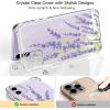 imagefor iPhone 11 Pro Max Case with Screen Protector  Stylish Elegant Floral Design on Soft Clear TPU  Slim Fit Protective Phone Cover for Women and Girls  Purple LavenderPurple Lavender