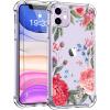 imagefor iPhone 11 Pro Max Case with Screen Protector  Stylish Elegant Floral Design on Soft Clear TPU  Slim Fit Protective Phone Cover for Women and Girls  Purple LavenderBeautiful Flowers