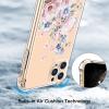 imagefor iPhone 11 Pro Max Case with Screen Protector  Stylish Elegant Floral Design on Soft Clear TPU  Slim Fit Protective Phone Cover for Women and Girls  Purple LavenderBlooming Flowers
