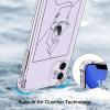 imagefor iPhone 11 Pro Max Case with Screen Protector  Stylish Elegant Floral Design on Soft Clear TPU  Slim Fit Protective Phone Cover for Women and Girls  Purple LavenderA Lady