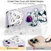imagefor iPhone 11 Pro Max Case with Screen Protector  Stylish Elegant Floral Design on Soft Clear TPU  Slim Fit Protective Phone Cover for Women and Girls  Purple LavenderAstronaut and Moom