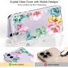 imagefor iPhone 11 Pro Max Case with Screen Protector  Stylish Elegant Floral Design on Soft Clear TPU  Slim Fit Protective Phone Cover for Women and Girls  Purple LavenderYellow Pink