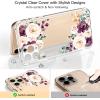 imagefor iPhone 11 Pro Max Case with Screen Protector  Stylish Elegant Floral Design on Soft Clear TPU  Slim Fit Protective Phone Cover for Women and Girls  Purple LavenderWhite Purple