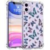 imagefor iPhone 11 Pro Max Case with Screen Protector  Stylish Elegant Floral Design on Soft Clear TPU  Slim Fit Protective Phone Cover for Women and Girls  Purple LavenderButterflies