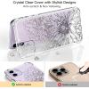 imagefor iPhone 11 Pro Max Case with Screen Protector  Stylish Elegant Floral Design on Soft Clear TPU  Slim Fit Protective Phone Cover for Women and Girls  Purple LavenderBlooming Floral Flower