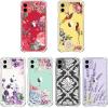 imagefor iPhone 11 Pro Max Case with Screen Protector  Stylish Elegant Floral Design on Soft Clear TPU  Slim Fit Protective Phone Cover for Women and Girls  Purple LavenderMagic Items