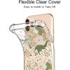 imagefor iPhone 11 Pro Max Case with Screen Protector  Stylish Elegant Floral Design on Soft Clear TPU  Slim Fit Protective Phone Cover for Women and Girls  Purple LavenderDinosaurs