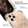 imagefor iPhone 11 Pro Max Case with Screen Protector  Stylish Elegant Floral Design on Soft Clear TPU  Slim Fit Protective Phone Cover for Women and Girls  Purple LavenderBlooming Floral Flower