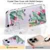imagefor iPhone 11 Pro Max Case with Screen Protector  Stylish Elegant Floral Design on Soft Clear TPU  Slim Fit Protective Phone Cover for Women and Girls  Purple LavenderCactus in Flower