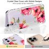 imagefor iPhone 11 Pro Max Case with Screen Protector  Stylish Elegant Floral Design on Soft Clear TPU  Slim Fit Protective Phone Cover for Women and Girls  Purple LavenderBlossom Florals