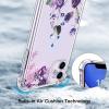 imagefor iPhone 11 Pro Max Case with Screen Protector  Stylish Elegant Floral Design on Soft Clear TPU  Slim Fit Protective Phone Cover for Women and Girls  Purple LavenderPurple Blossoms